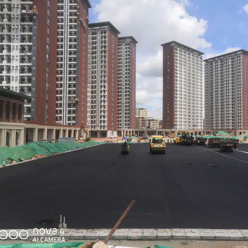学校园区沥青路面施工